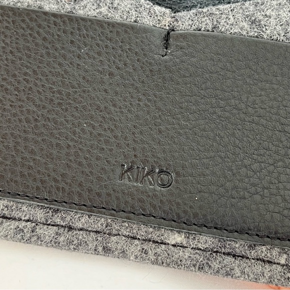 Brand new black grey leather Kiko wallet passport holder - Picture 3 of 4